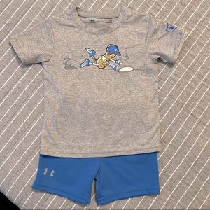 Under Armour shirt and shorts set